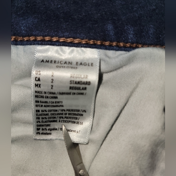 AE Dream High-Waisted Jegging, Size 2, Distressed - Picture 11 of 12